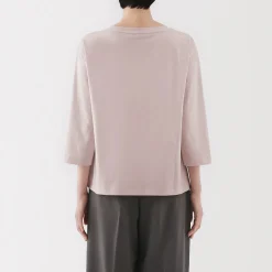 T‐shirt à manches 3/4 en coton mélangé pour femme