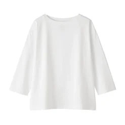 T‐shirt à manches 3/4 en coton mélangé pour femme