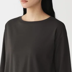T‐shirt à manches 3/4 en coton mélangé pour femme