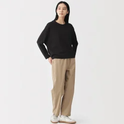 T-shirt à manches longues chauve-souris en jersey lyocell pour femme