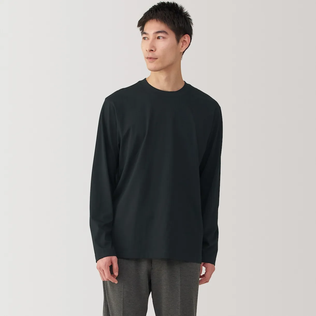 T‐shirt à manches longues en jersey pour homme