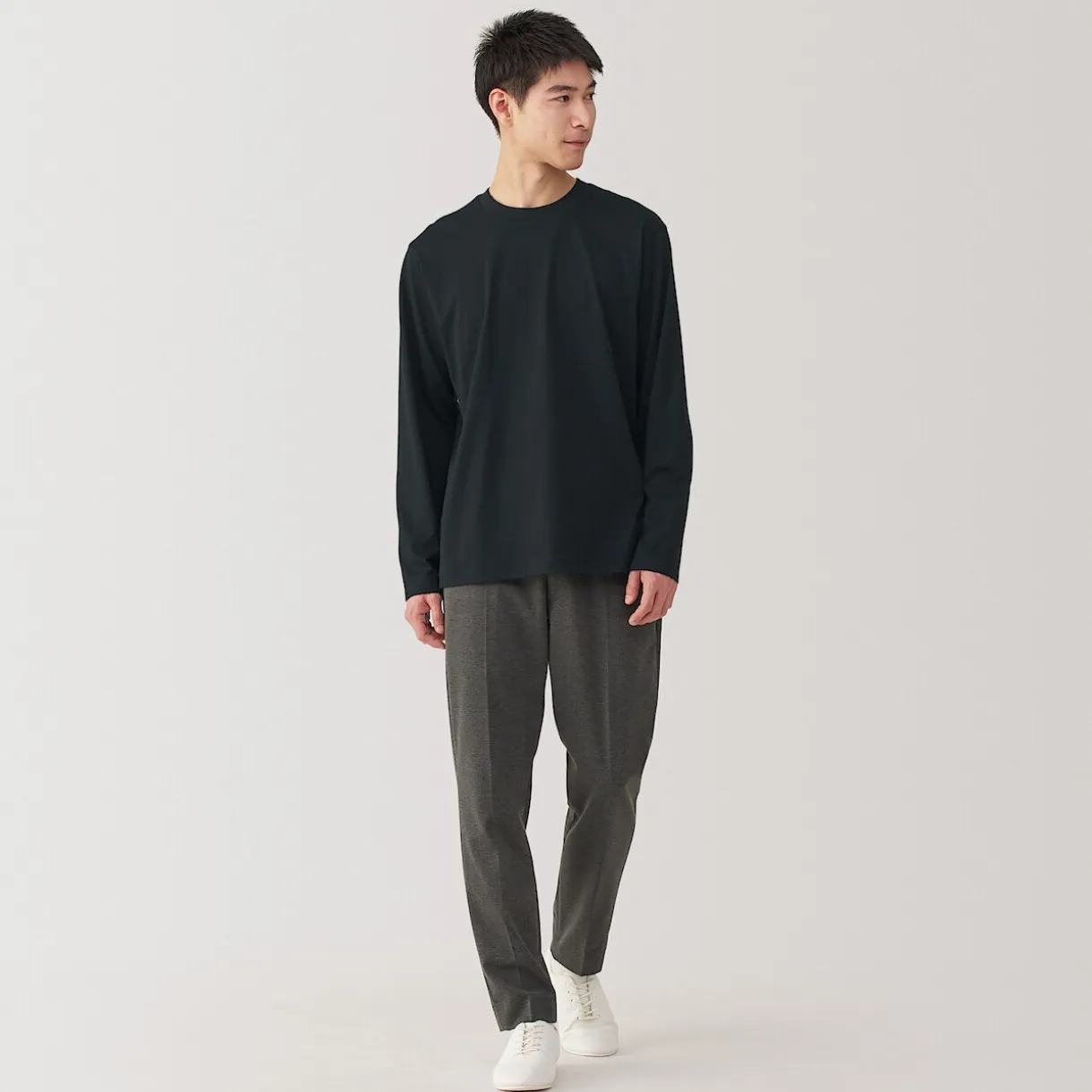 T‐shirt à manches longues en jersey pour homme