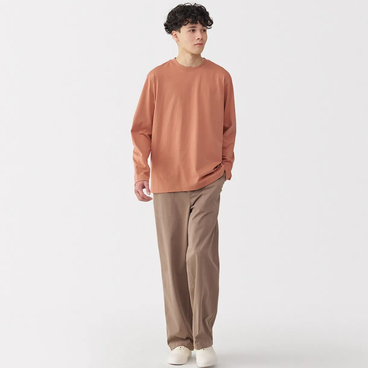 T‐shirt à manches longues en jersey pour homme