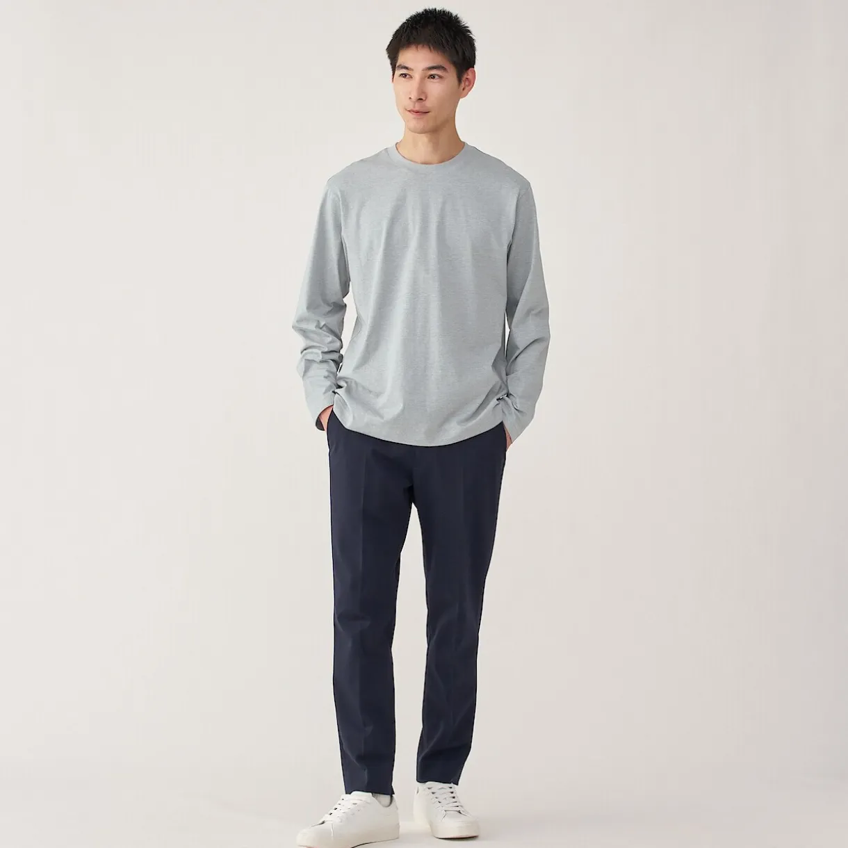 T‐shirt à manches longues en jersey pour homme