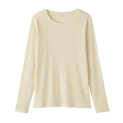 T‐shirt à manches longues en mélange de Lyocell côtelé pour femme