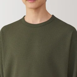 T‐shirt à manches longues gaufré Quick Dry pour homme