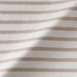 T-shirt à manches mi-longues et col bateau en coton épais pour femme