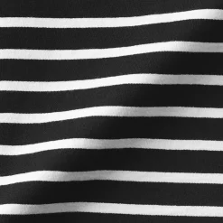 T-shirt délavé à manches longues et à col bateau en coton épais pour homme