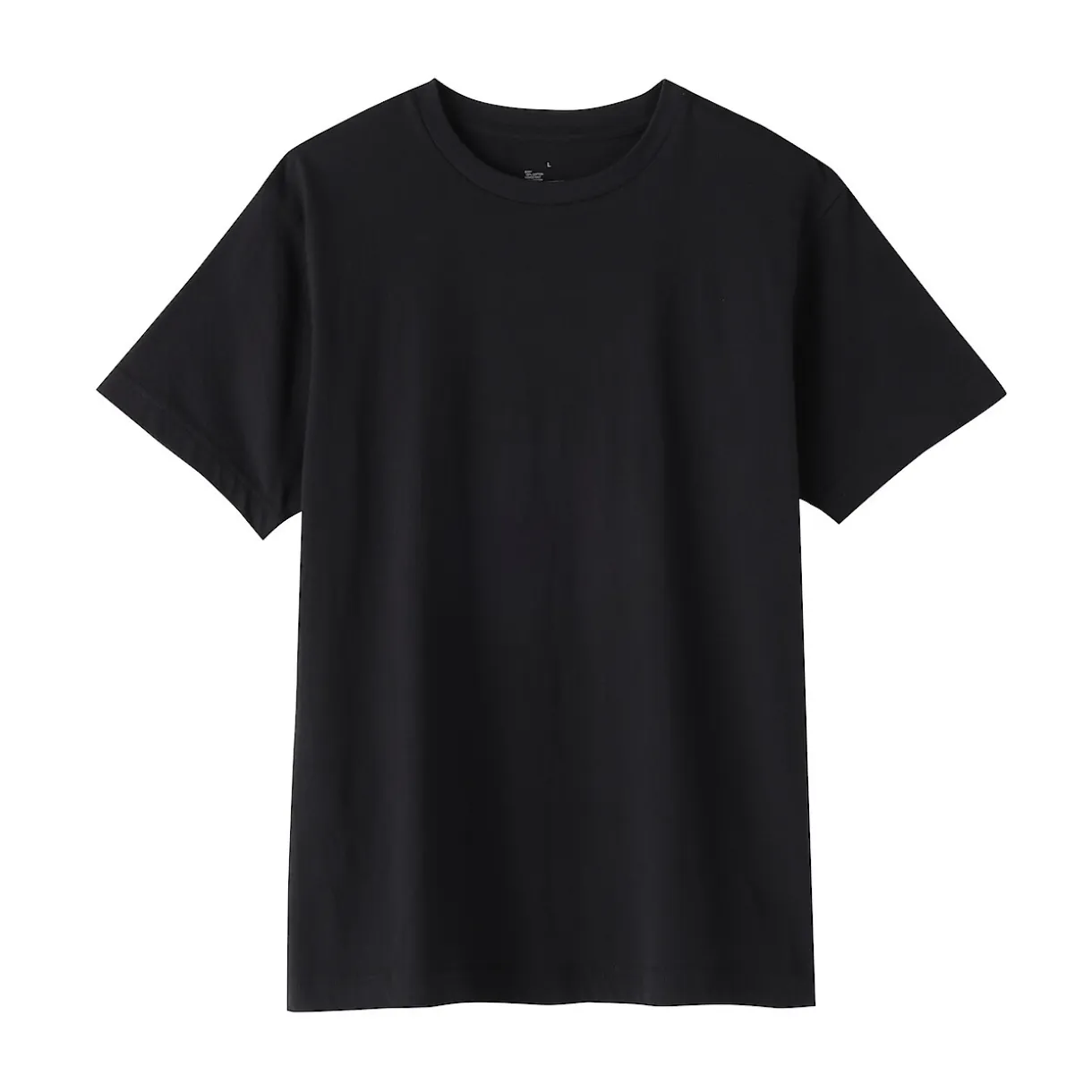 T‐shirt en coton col rond manches courtes homme