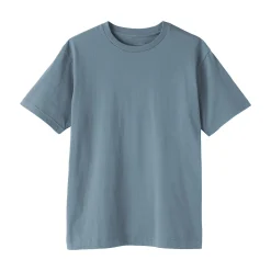 T‐shirt en coton col rond manches courtes homme