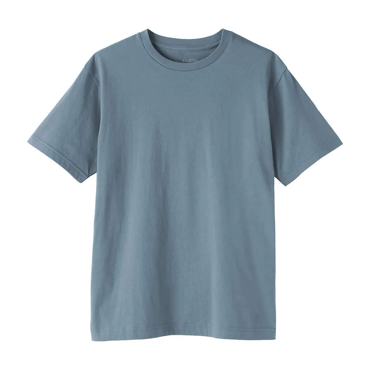 T‐shirt en coton col rond manches courtes homme