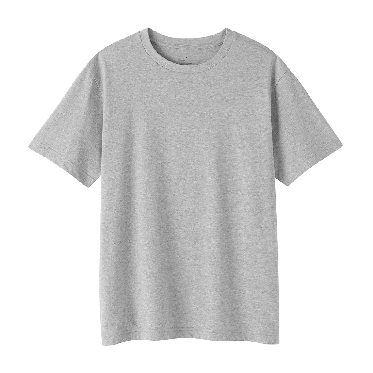 T‐shirt en coton col rond manches courtes homme