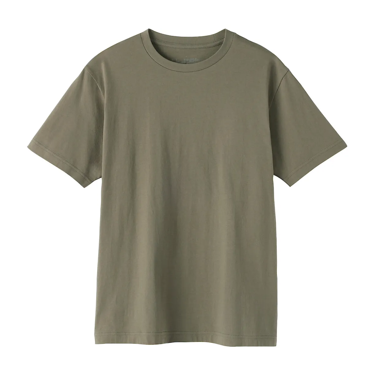 T‐shirt en coton col rond manches courtes homme