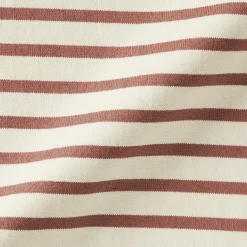 T‐shirt en coton épais manches longues col bateau pour femme