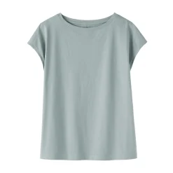 T‐shirt en jersey à manches cap pour femme
