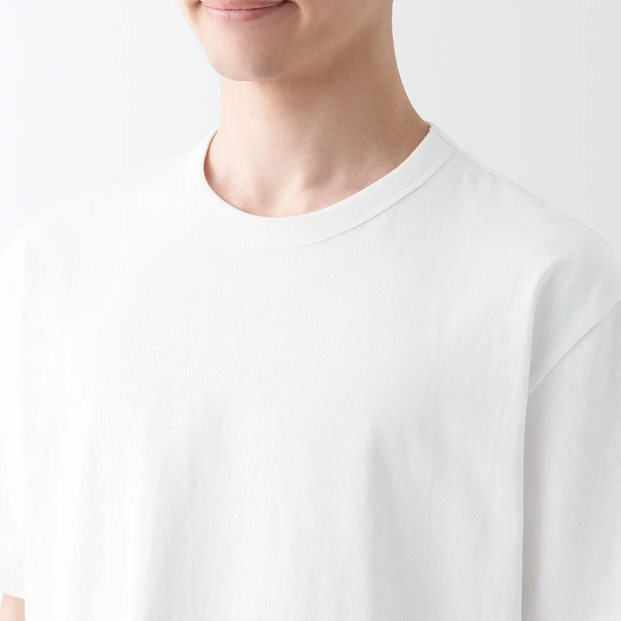 T‐shirt en jersey de coton épais manches courtes homme