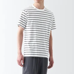 T‐shirt en jersey de coton manches courtes homme