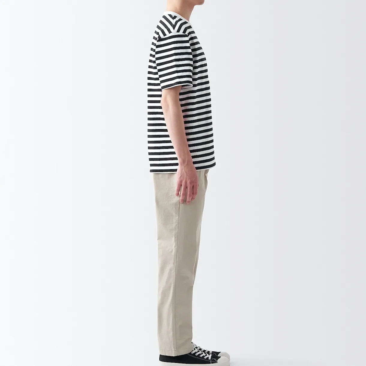 T‐shirt en jersey de coton épais manches courtes homme