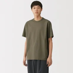 T‐shirt en jersey de coton épais manches courtes pour homme