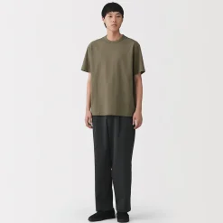 T‐shirt en jersey de coton épais manches courtes pour homme