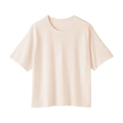 T-shirt en jersey de coton biologique hautement torsadé pour femme