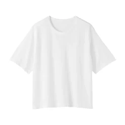 T-shirt en jersey de coton biologique hautement torsadé pour femme