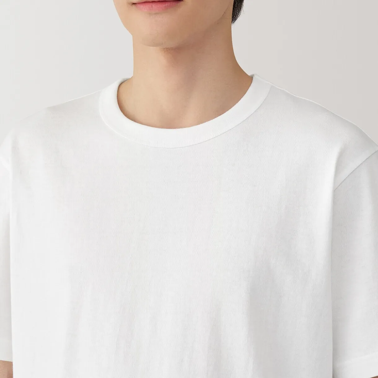 T‐shirt en jersey de coton épais manches courtes pour homme