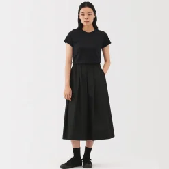 T‐shirt en lin et coton pour femme