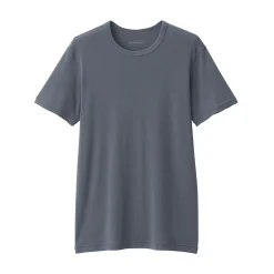 T‐shirt manches courtes col crew en coton chaud pour homme