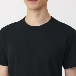 T‐shirt manches courtes col crew en coton chaud pour homme