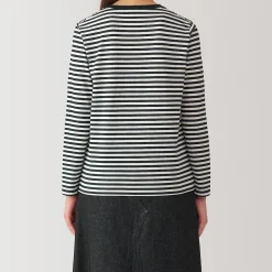 T‐shirt manches longues en coton mélangé pour femme