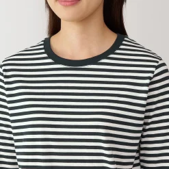 T‐shirt manches longues en coton mélangé pour femme