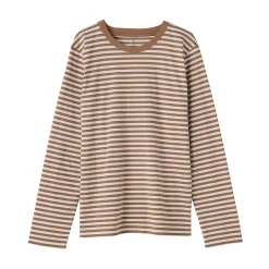 T‐shirt manches longues en coton mélangé pour femme