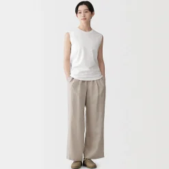 T-shirt sans manches en jersey pour femme