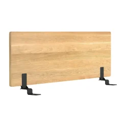 Tête de lit plateforme double en chêne