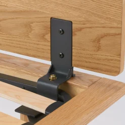 Tête de lit plateforme double en chêne