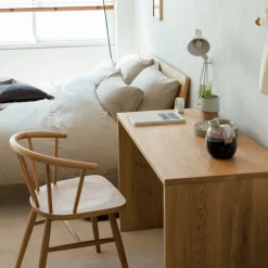 Tête de lit plateforme double en chêne