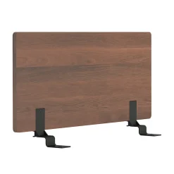 Tête de lit plateforme simple en noyer