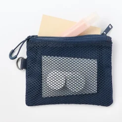 Étui en polyester à double fermeture éclair S