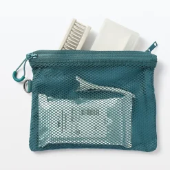 Étui en polyester à double fermeture éclair M