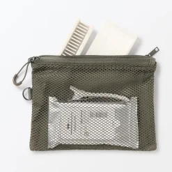 Étui en polyester à double fermeture éclair M