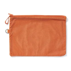 Étui en polyester à double fermeture éclair L