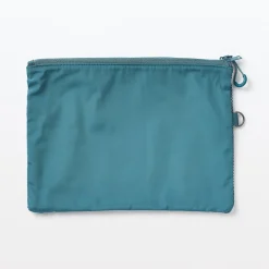 Étui en polyester à double fermeture éclair L