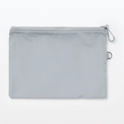 Étui en polyester à double fermeture éclair L