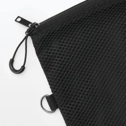 Étui en polyester à double fermeture éclair L
