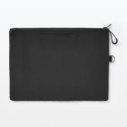 Étui en polyester à double fermeture éclair L