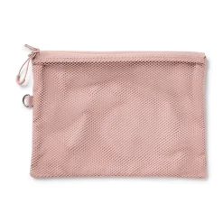 Étui en polyester à double fermeture éclair L
