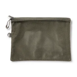 Étui en polyester à double fermeture éclair L