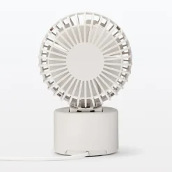 Ventilateur de bureau oscillant port USB Blanc