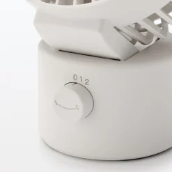 Ventilateur de bureau oscillant port USB Blanc